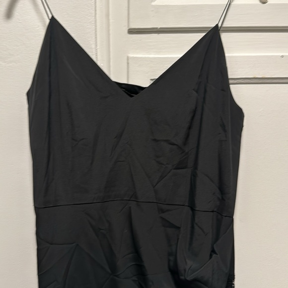 NWT Lake Studio thin strap black silk w/ lace trim  dress size 6-8 Ukraine 44 - Picture 5 of 8